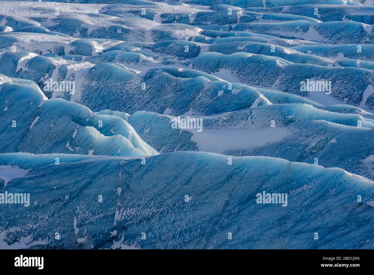 Blue glacier Iceland Stock Photo