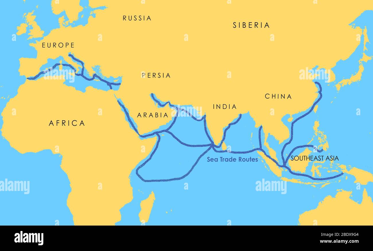 Map Of Indian Ocean Trade Routes - Get Latest Map Update