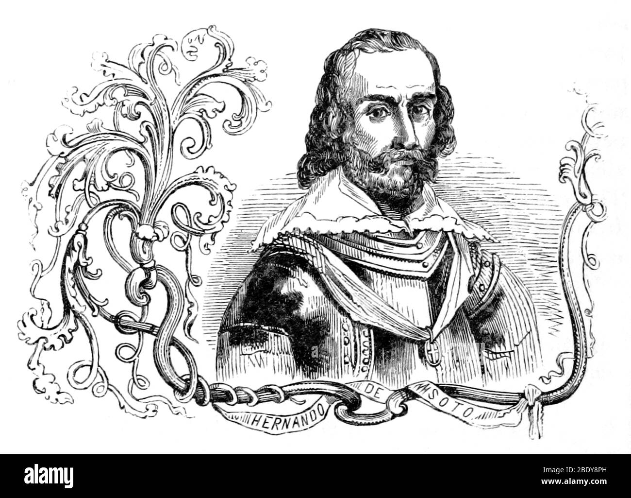 Hernando De Soto, Spanish Conquistador Stock Photo