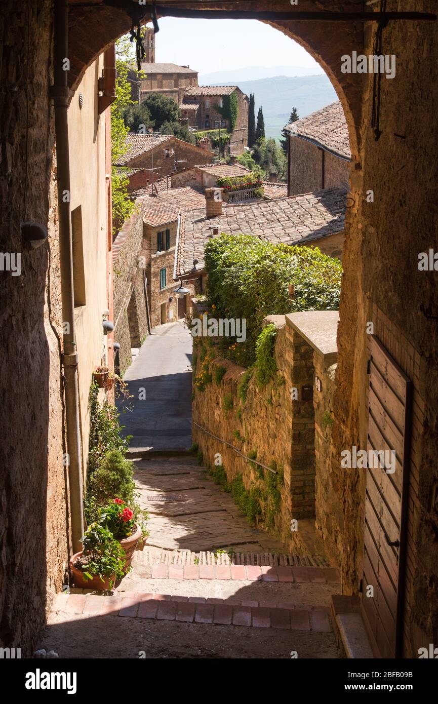 Montalcino, Toskana, Italien Stock Photo