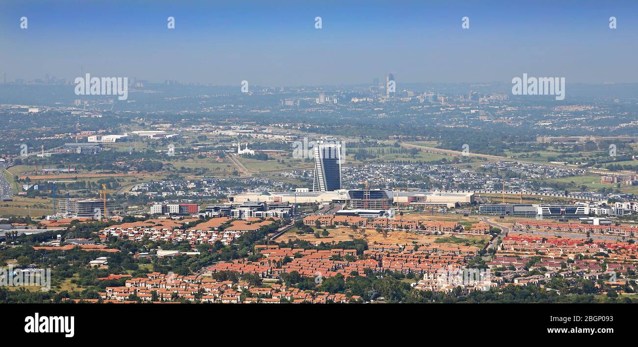 Aerial photo of Deloitte in Waterfall Stock Photo