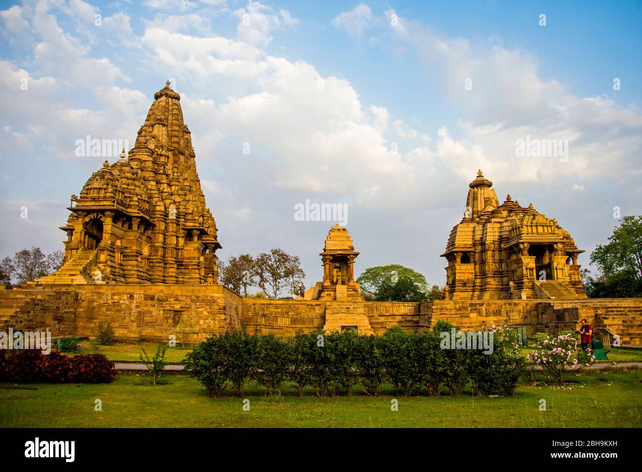 Khajuraho temples, Madhya Pradesh, India Stock Photo