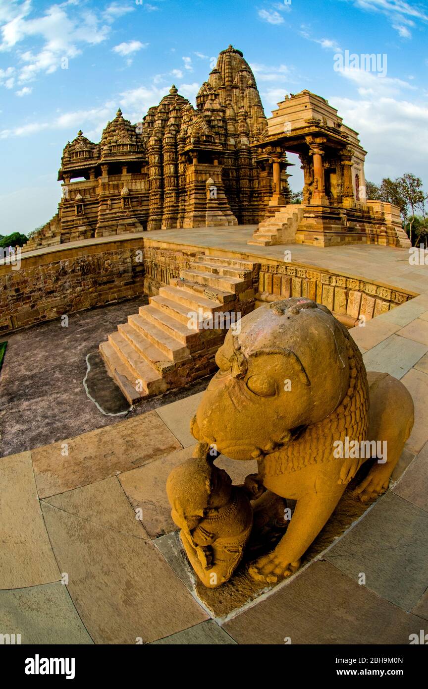 Khajuraho temples, Madhya Pradesh, India Stock Photo