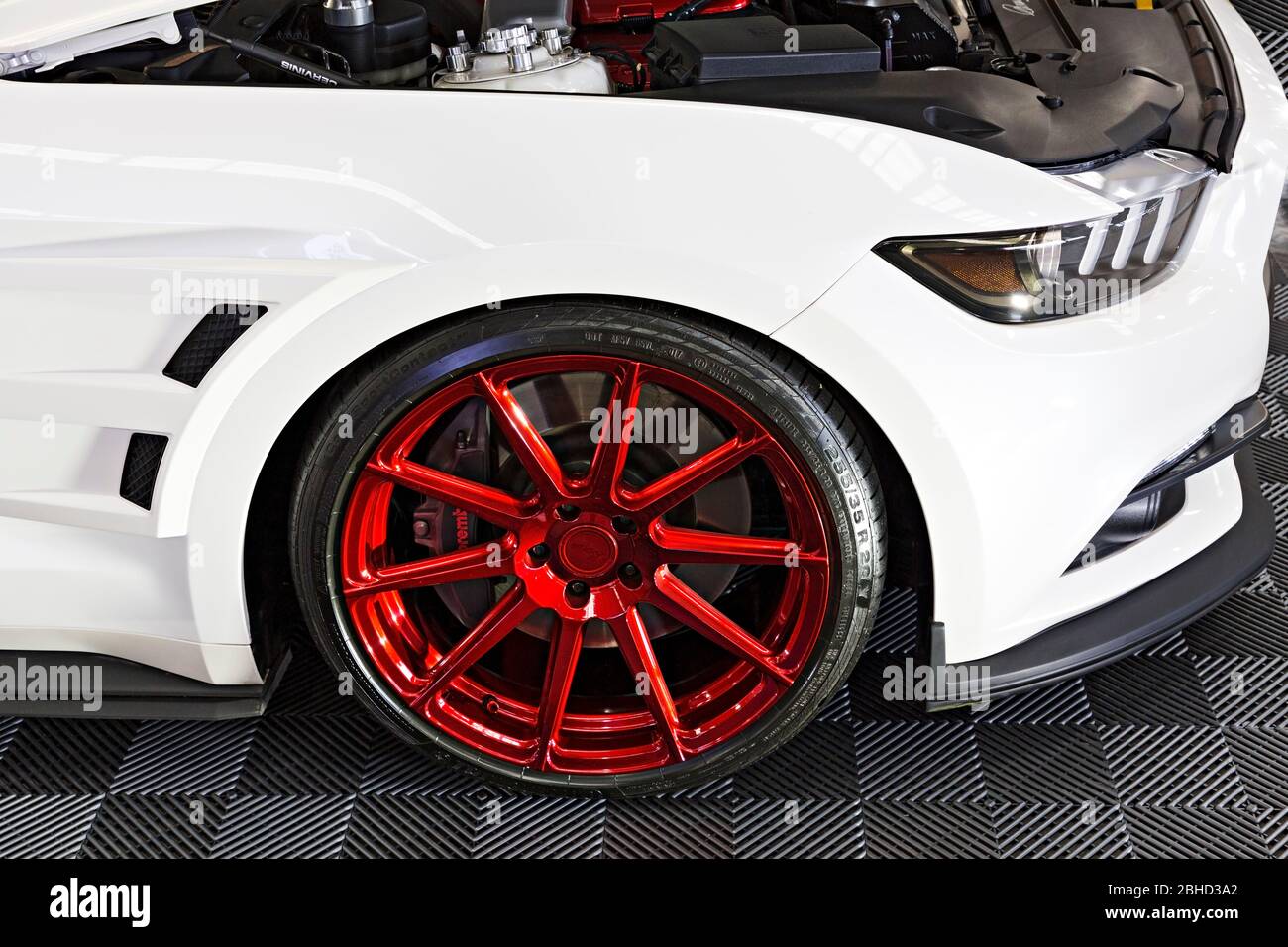 Automobiles /   American made GTX Ford Mustang displayed at a motor show in Melbourne Victoria Australia. Stock Photo