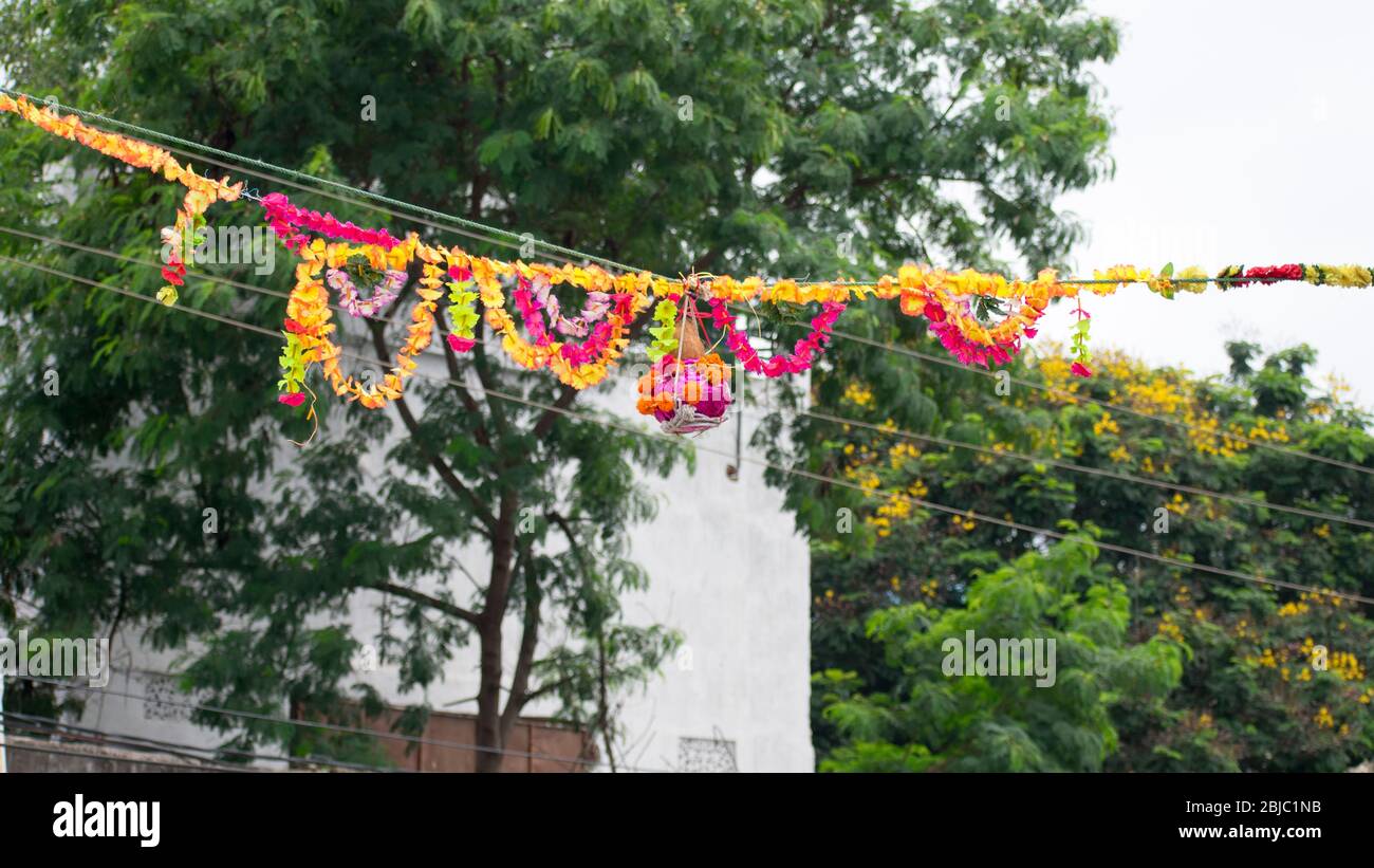 Dahi Hundie, Janmashtami Gokul Ashtami Govinda Festival, , India Stock Photo