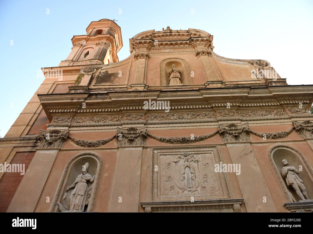 Basilica Saint Michel in Menton, France. Stock Photo