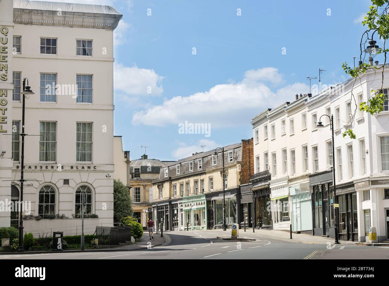 Montpellier, Cheltenham shopping area and Brasserie Blanc restaurant Stock Photo