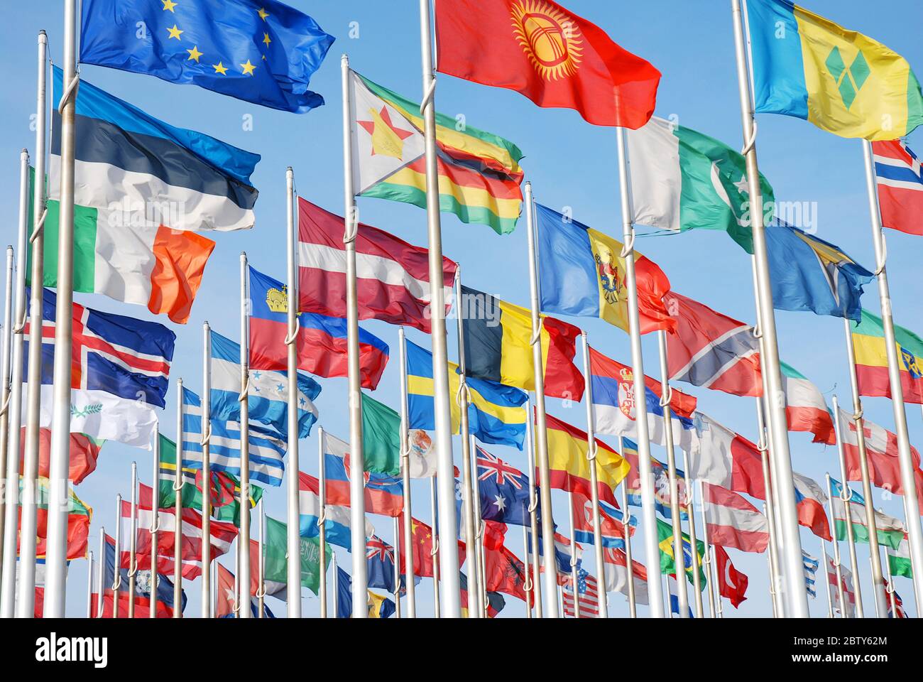 Flags of the world Stock Photo