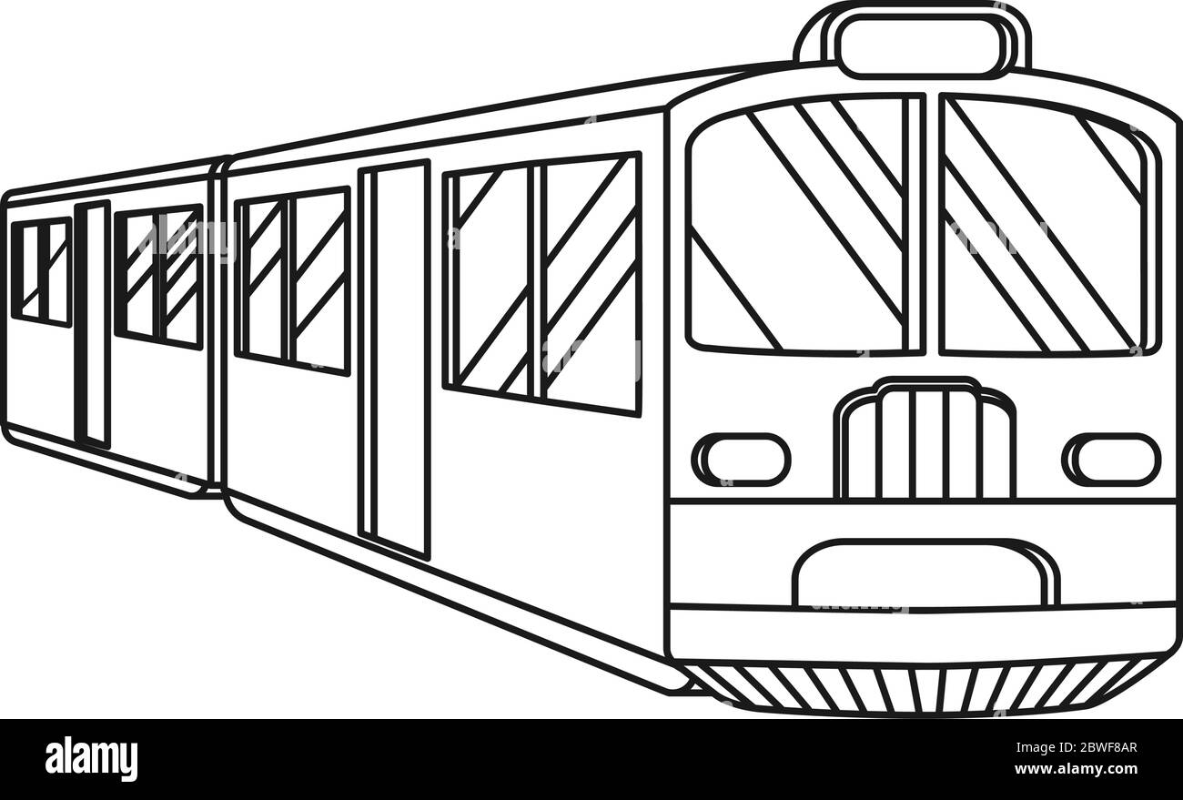 Line Art Black And White Train Stock Vector Image Art Alamy, 57% OFF