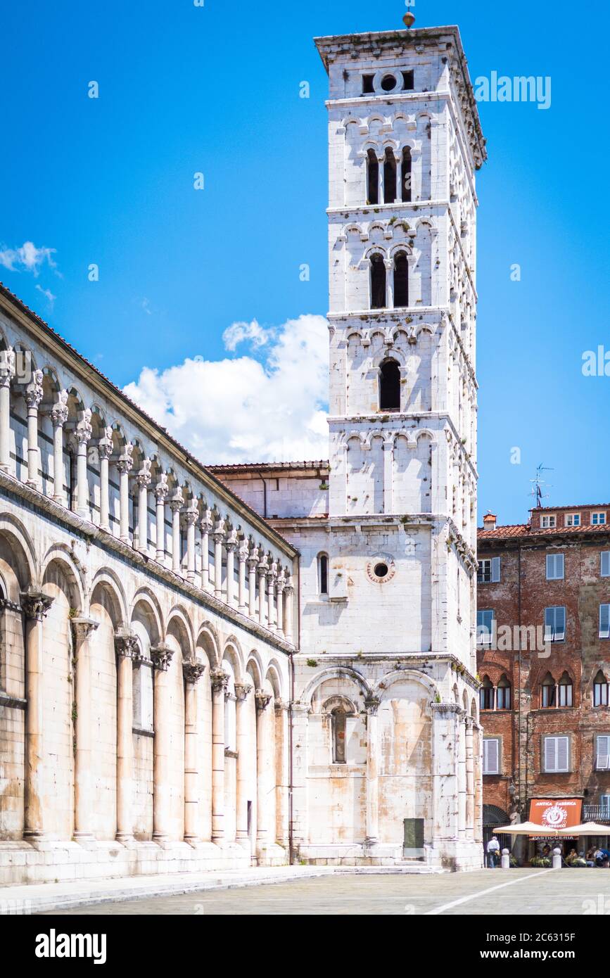 Chiesa di S. Michele, Lucca, Toskana, Italien Stock Photo