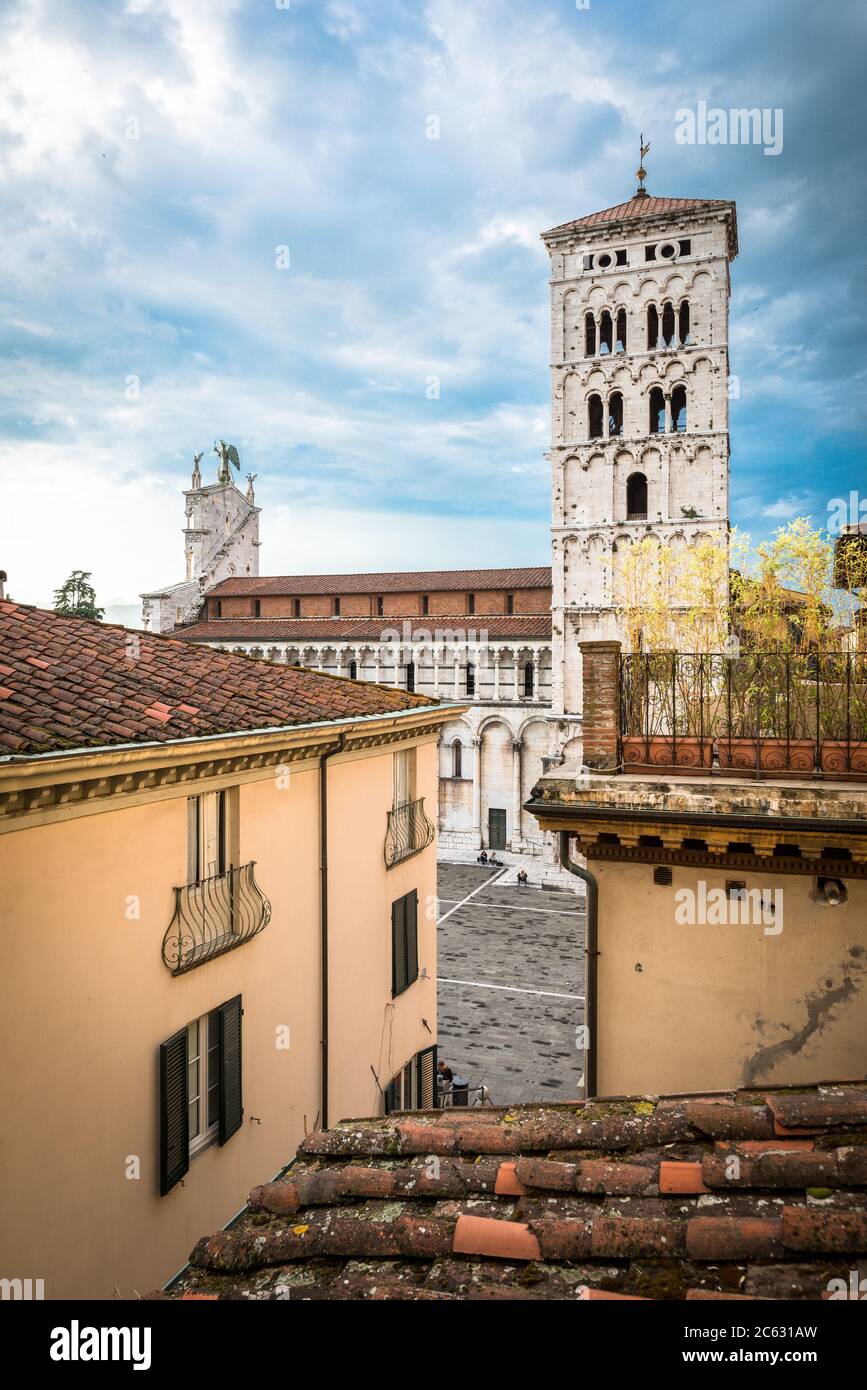 Chiesa di S. Michele, Lucca, Toskana, Italien Stock Photo