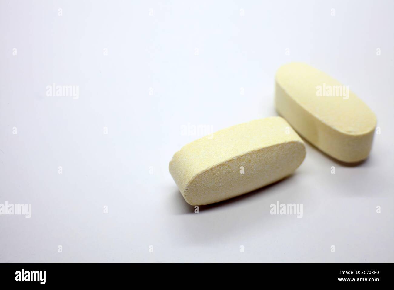 Two pills Stock Photo