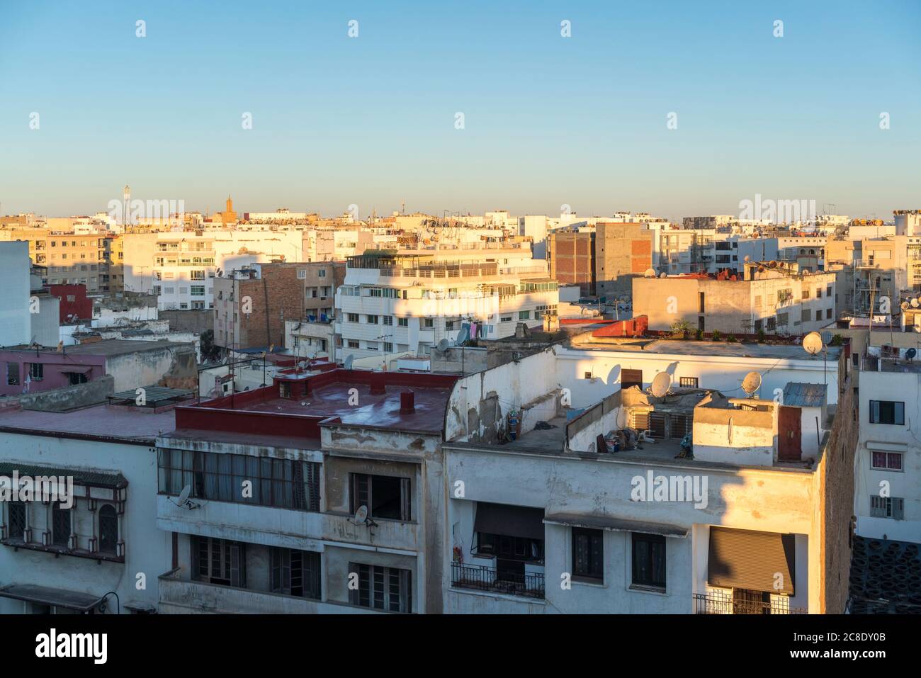 Morocco, Rabat-Sale-Kenitra, Rabat, Old city houses Stock Photo