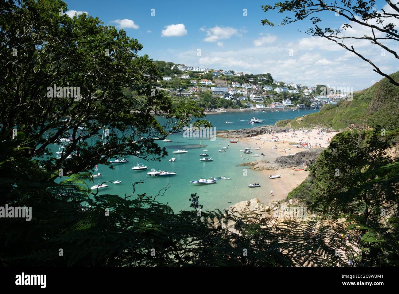 Sunny Cove and Salcombe, South Devon, UK Stock Photo