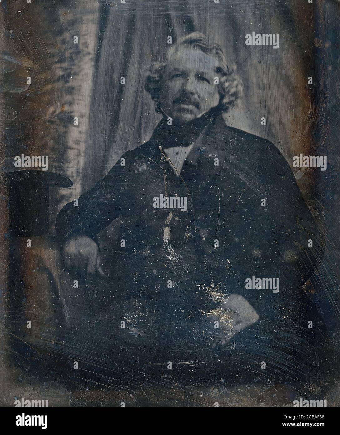 Louis-Jacques-Mand&#xe9; Daguerre, ca. 1844. Stock Photo