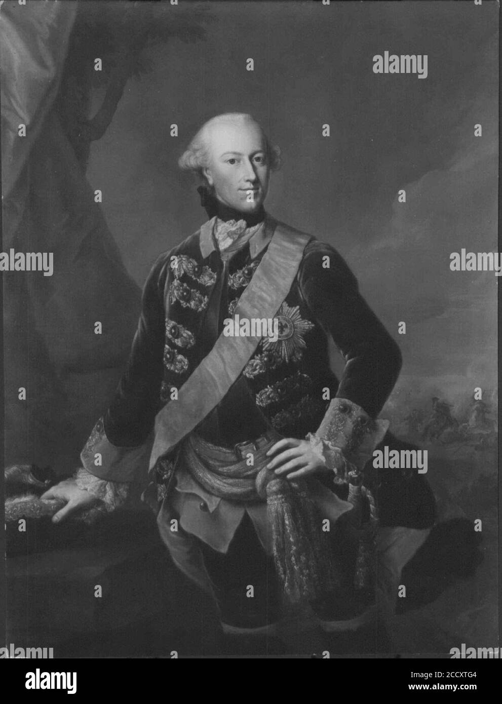 Johann Heinrich Tischbein the Elder (1722-89) - Karl Wilhelm Ferdinand, Duke of Brunswick-Wolfenbüttel (1735-1806) Stock Photo