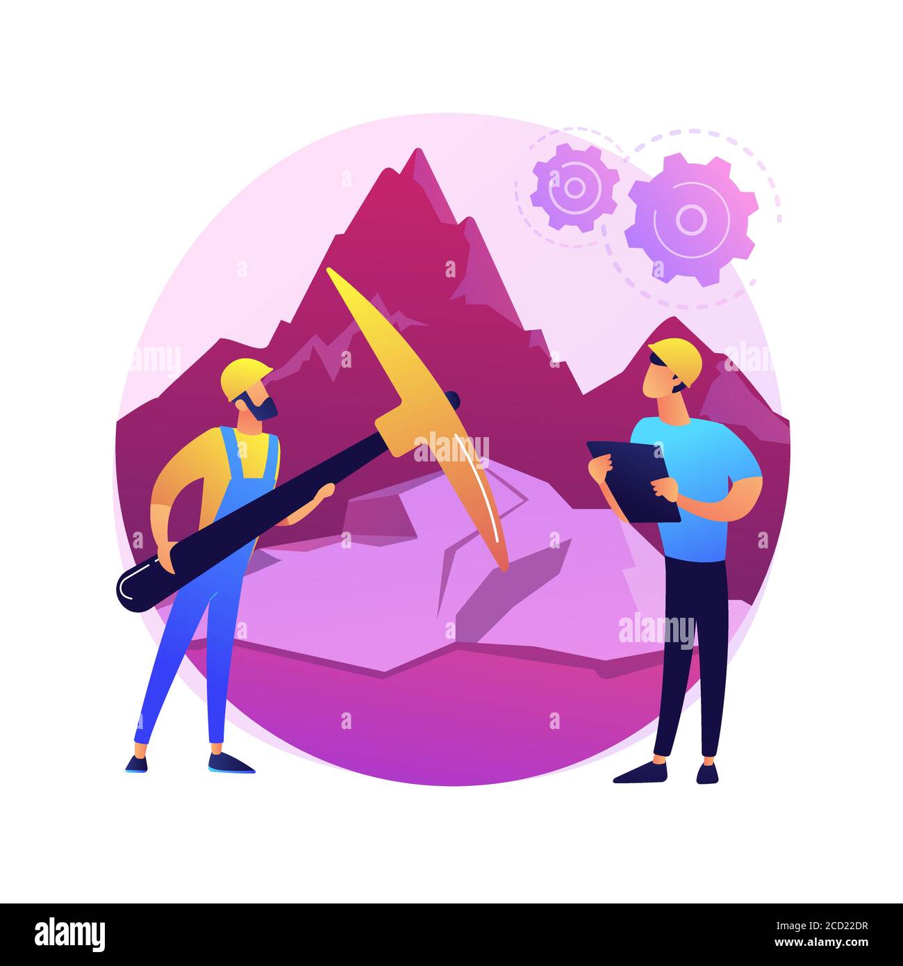 Petrology abstract concept vector illustration. Stock Vector