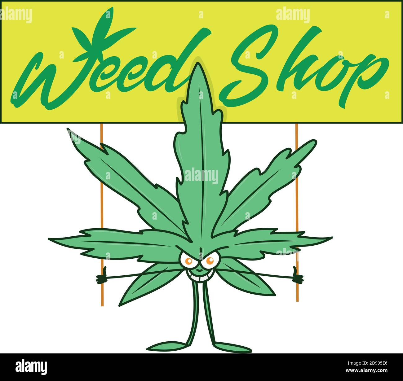 Cannabis illustration Stock Vector Images - Alamy