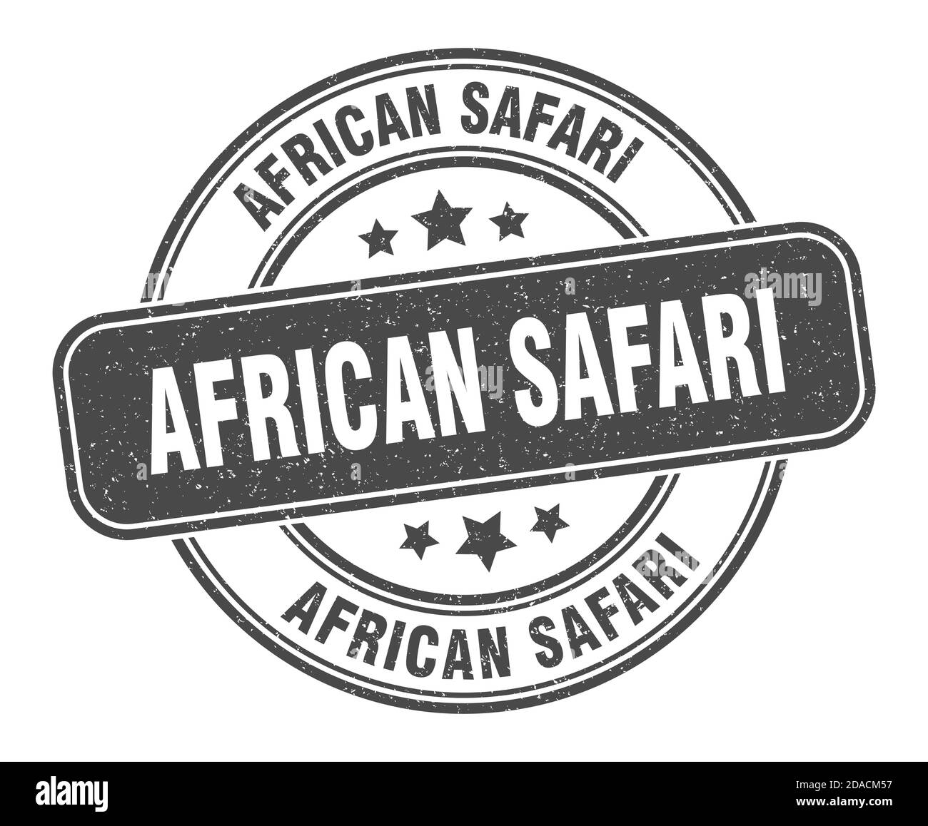 african safari stamp. african safari sign. round grunge label Stock ...