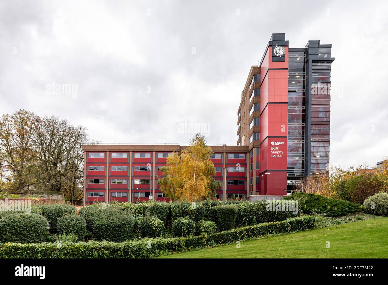 Edith Murphy House a refurbished ten storey building opened in 2011 at De Montfort University in Leicester City Centre England UK Stock Photo