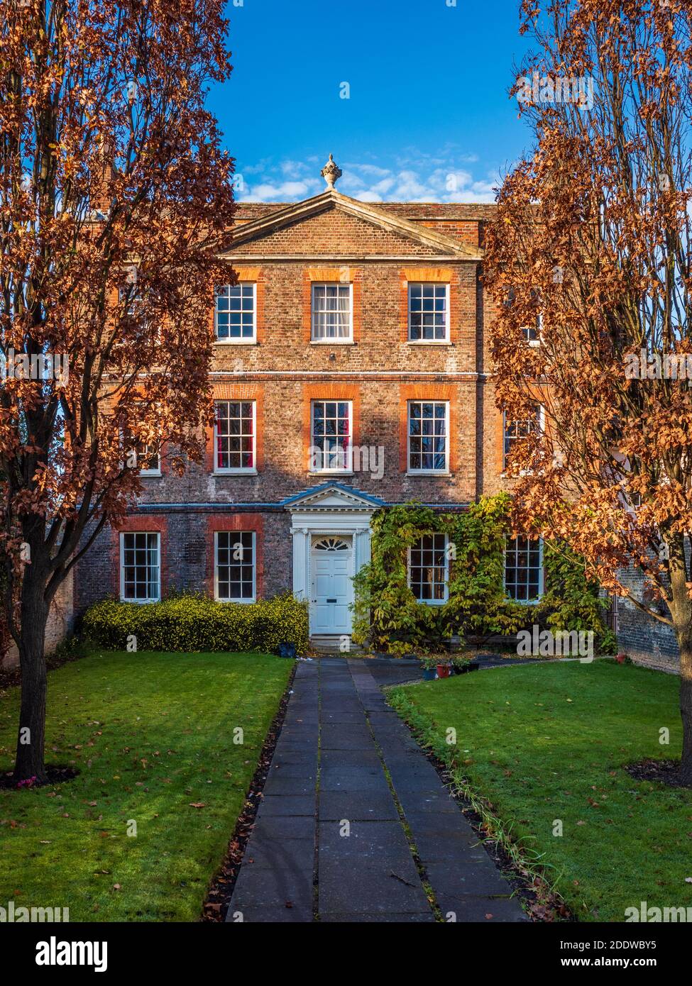 Little Trinity House Cambridge - dating from 1725, Grade I listed C18th domestic house, now used as student accommodation. Stock Photo