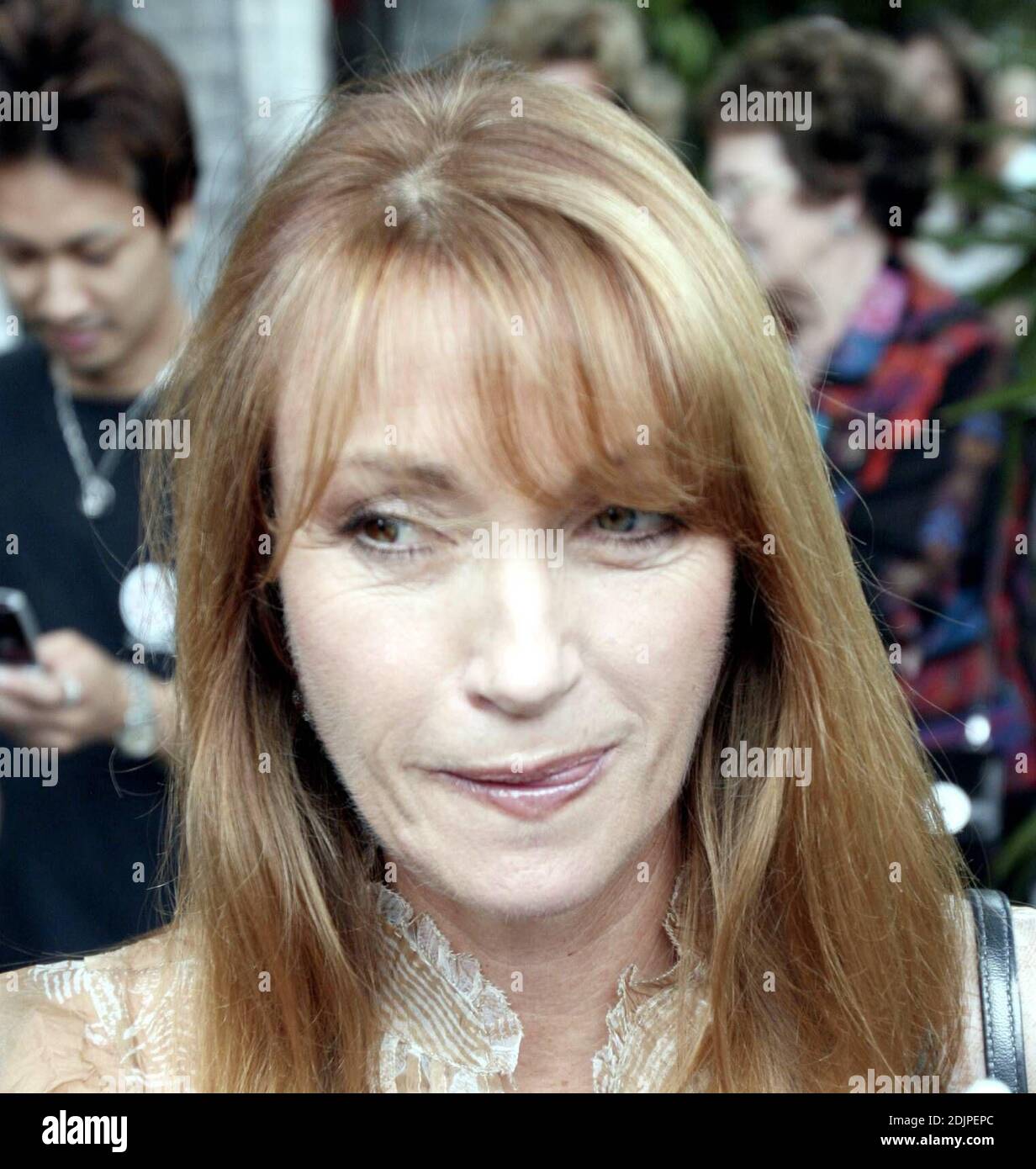 55 year old actress Jane Seymour shops at Ghost in Beverly Hills, Ca. and stops to take photos and sign autographs with fans. Seymour. 9/14/06 Stock Photo