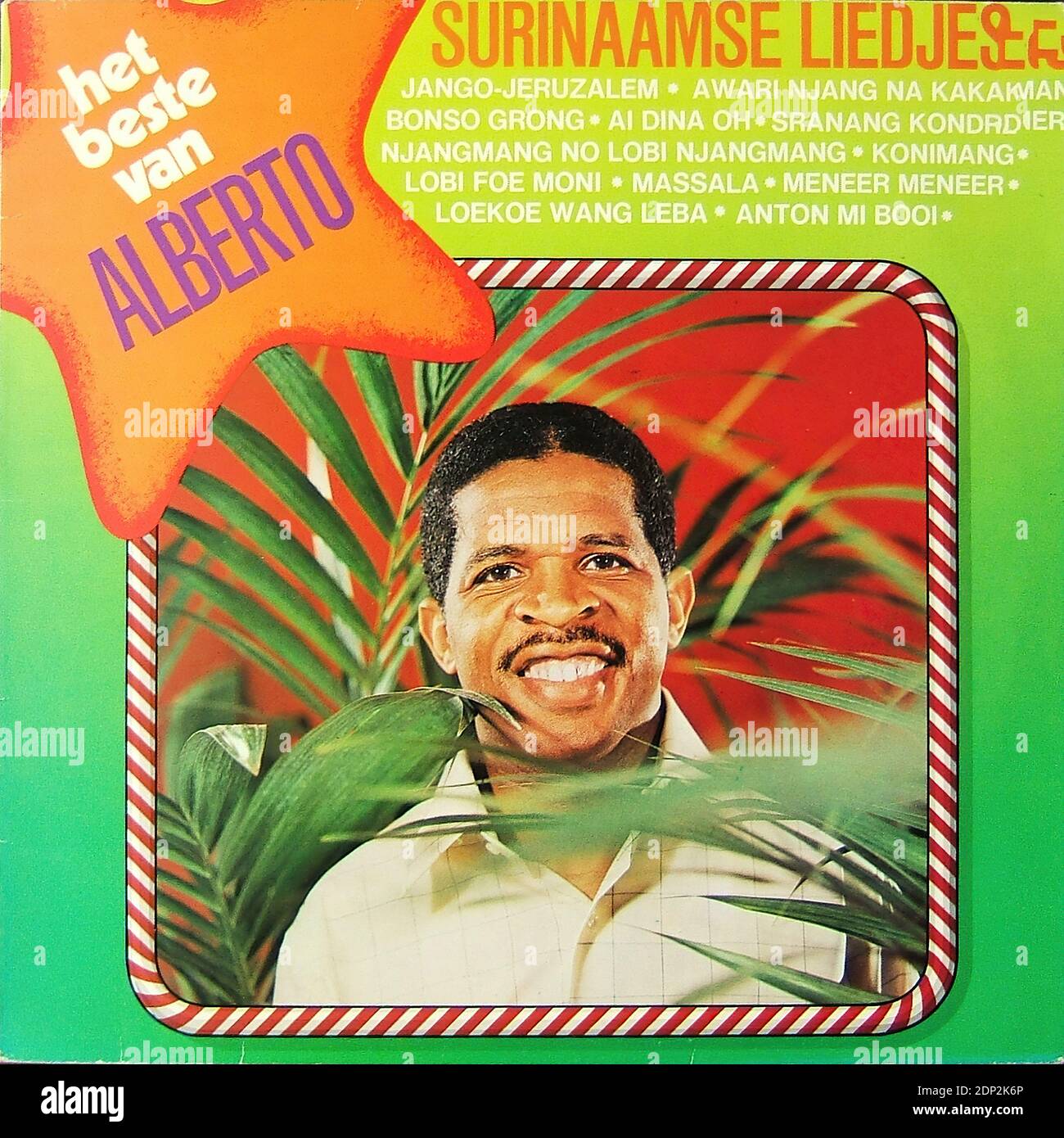 Het Beste van Alberto - Surinaamse Liedjes, Negram SPLO-141 - Vintage vinyl album cover Stock Photo