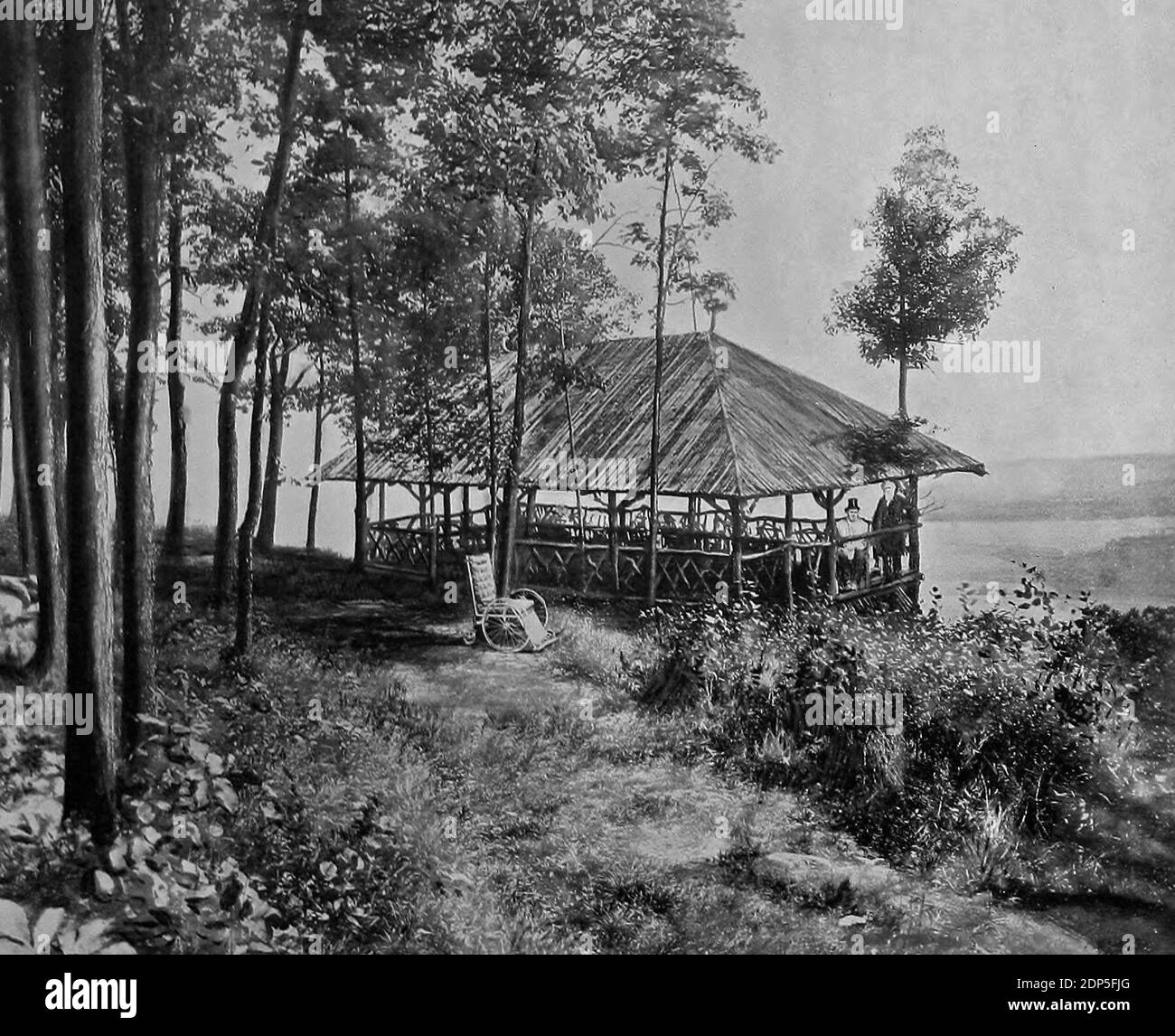 Look-Out House, Mount McGregor, 1885 Stock Photo