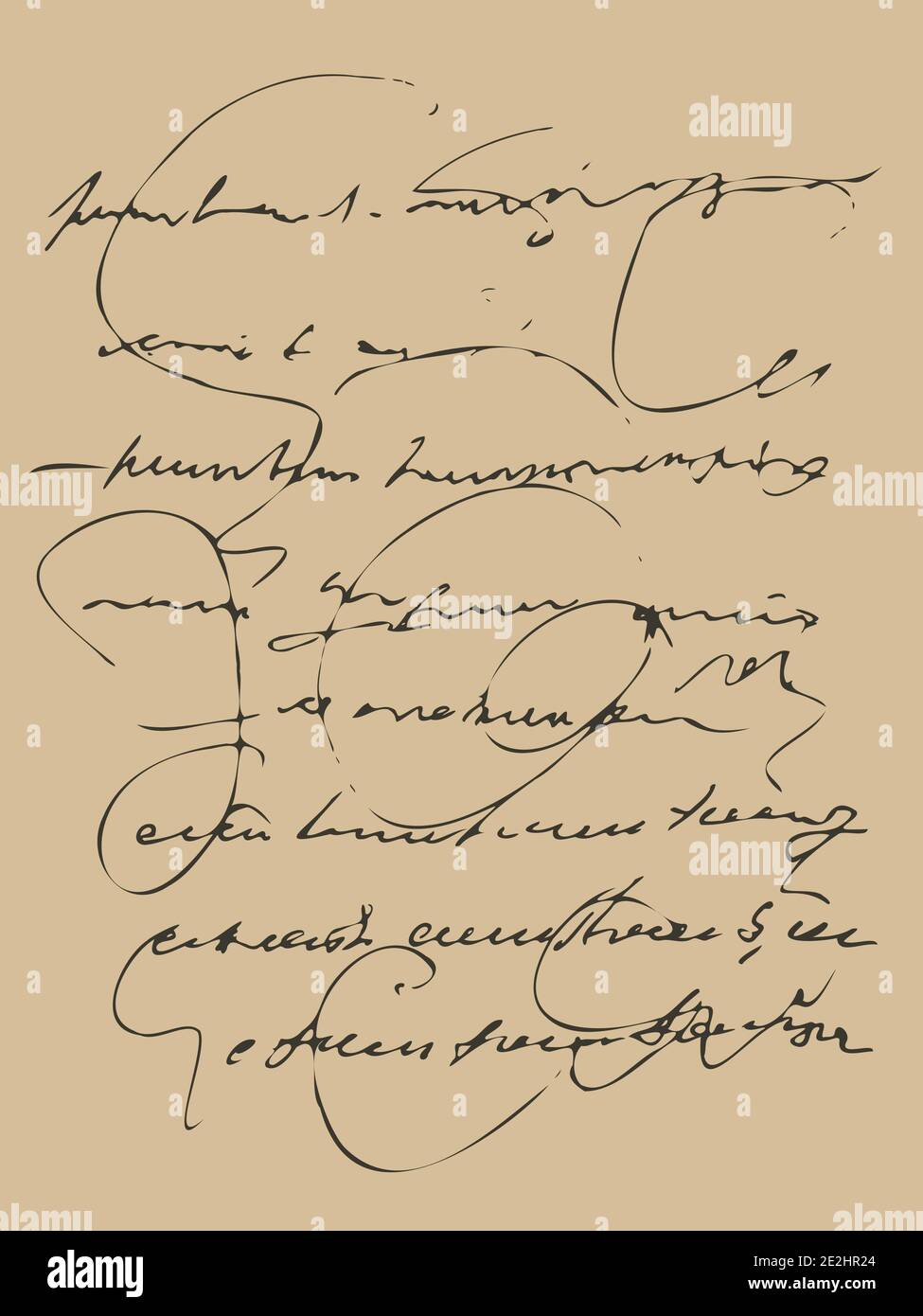 background texture of medieval handwriting of the papyrus, plain text for the background. vector Stock Vector