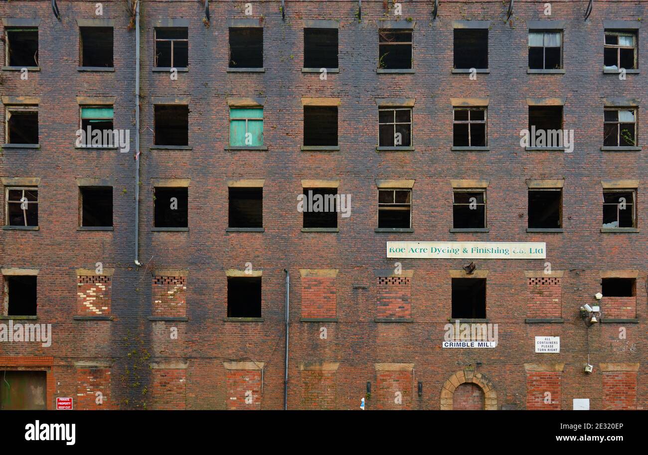 Crimble cotton mill in heywood Lancashire Stock Photo