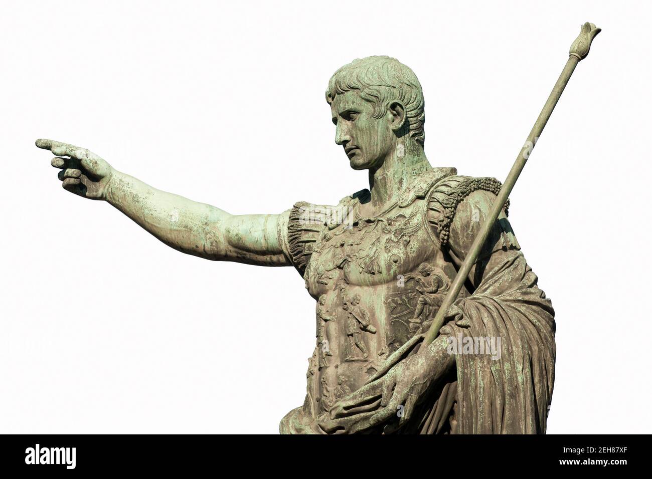 Statue of Caesar Augustus in Rome, Italy Stock Photo