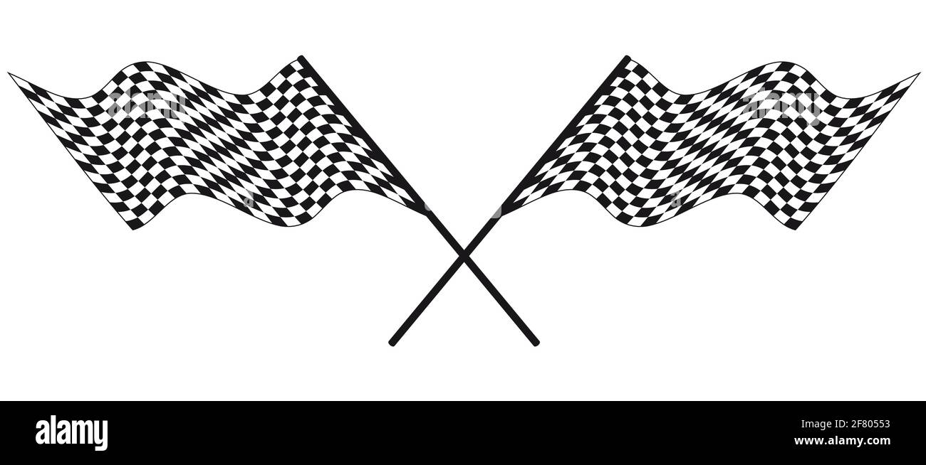 Racing Checkered Flags. Vector Illustration Stock Vector Image & Art ...