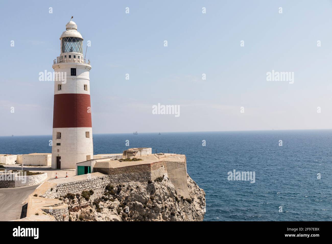 Trinity House Lighthouse, Europa Point, Gibraltar Stock Photo