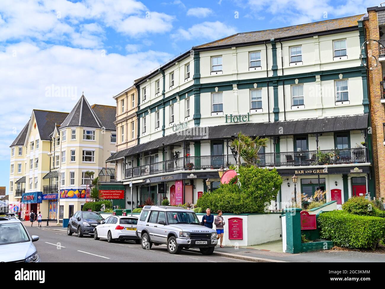 The Carlton Hotel on Bognor Regis seafront , West Sussex England UK Stock Photo