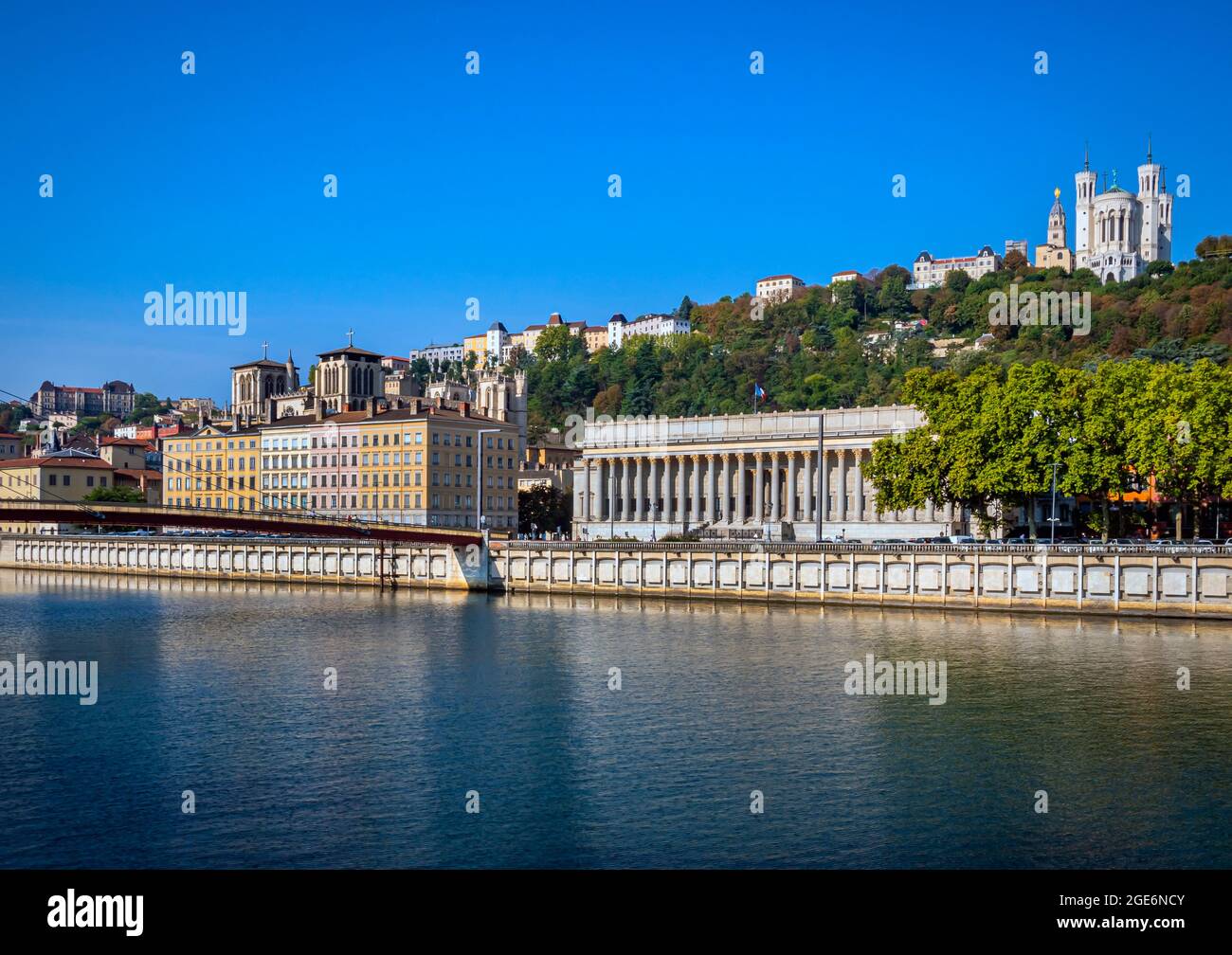 Panorama of Lyon, France Stock Photo