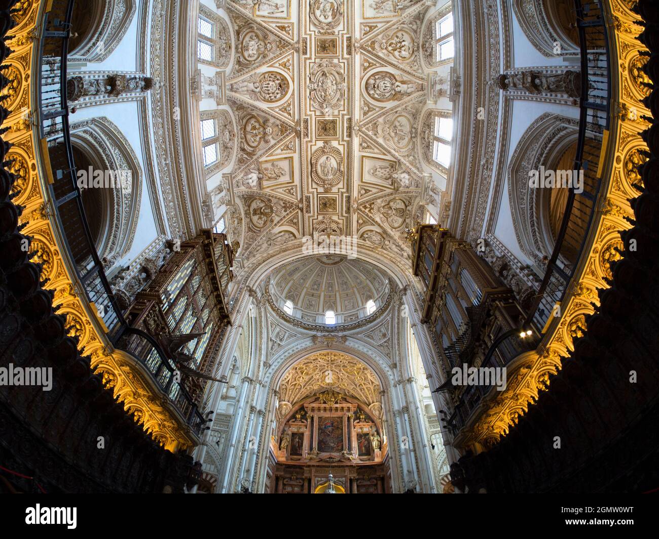 Cordoba, Spain - 17 July 2015   The Mosque-Cathedral of Mezquita in Cordoba, Spain, is a truly fascinating building with an eventful history. Original Stock Photo