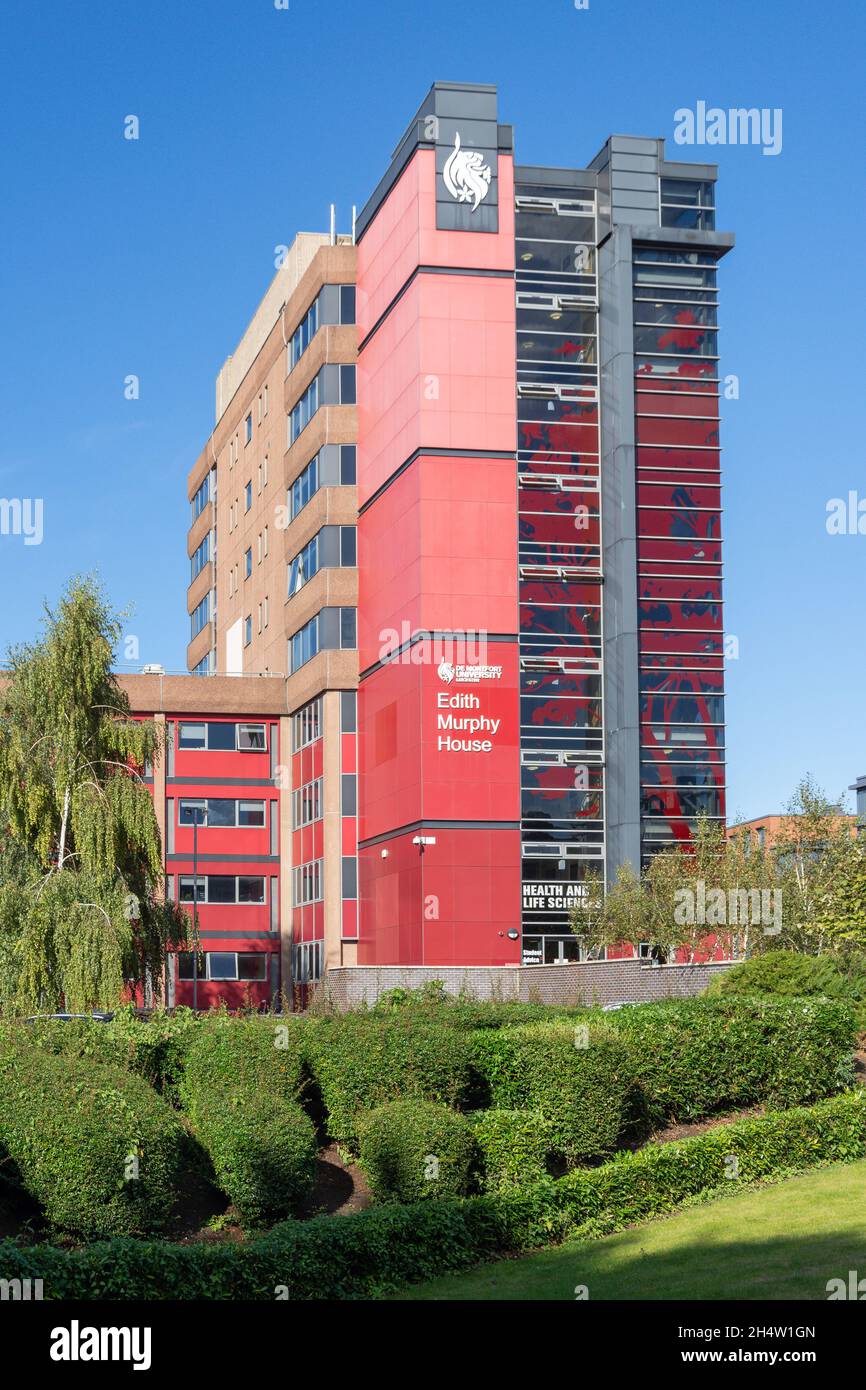 Edith Murphy House, De Montfort University, Oxford Street, University Quarter, City of Leicester, Leicestershire, England, United Kingdom Stock Photo