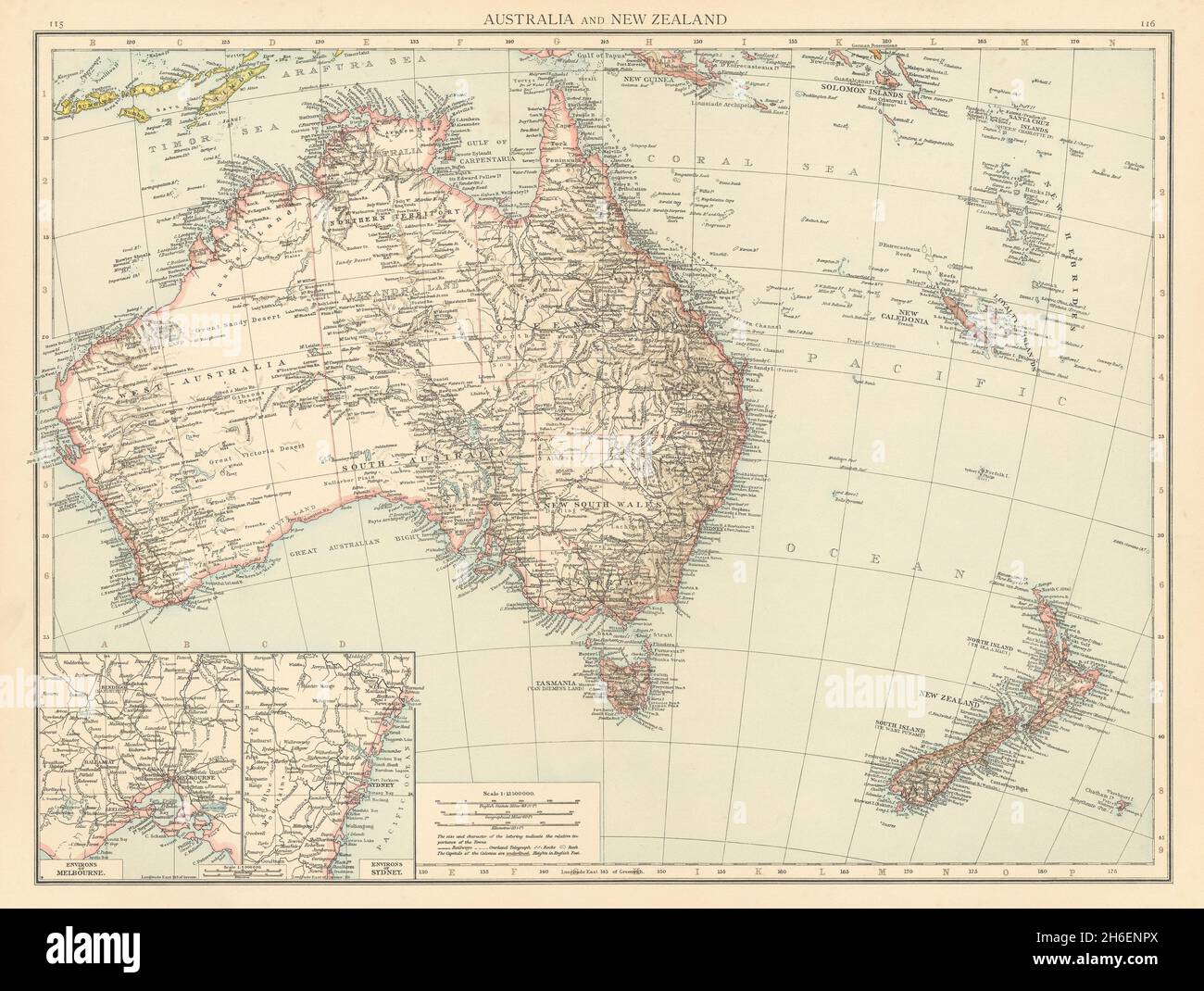 Australia And New Zealand Map High Resolution Stock Photography And Images - Alamy