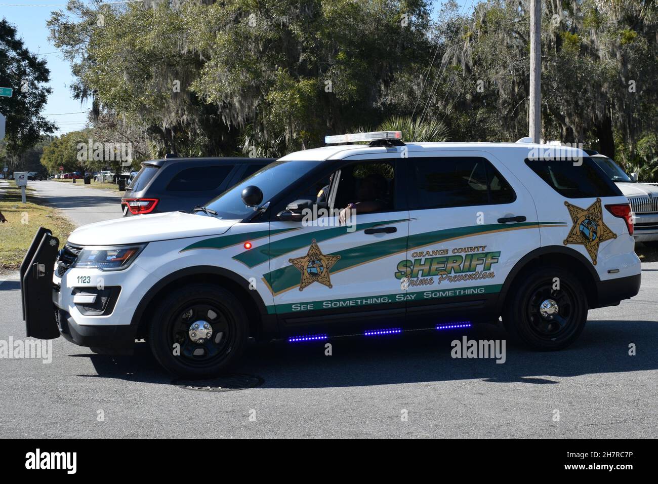 Florida Orange County Sheriff Vehicle January 18, 2021. Stock Photo