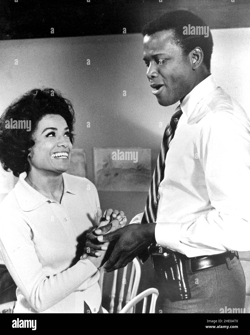 Feb. 6, 2007 - BARBARAMCNAIRRETRO.BARBARA MCNAIR AND SIDNEY POITIER IN ''THEY CALL ME MISTER TIBBS''.TV-FILM STILL. SUPPLIED BY   PHOTOS(Credit Image: Ã‚© Globe Photos/ZUMA Wire) Stock Photo