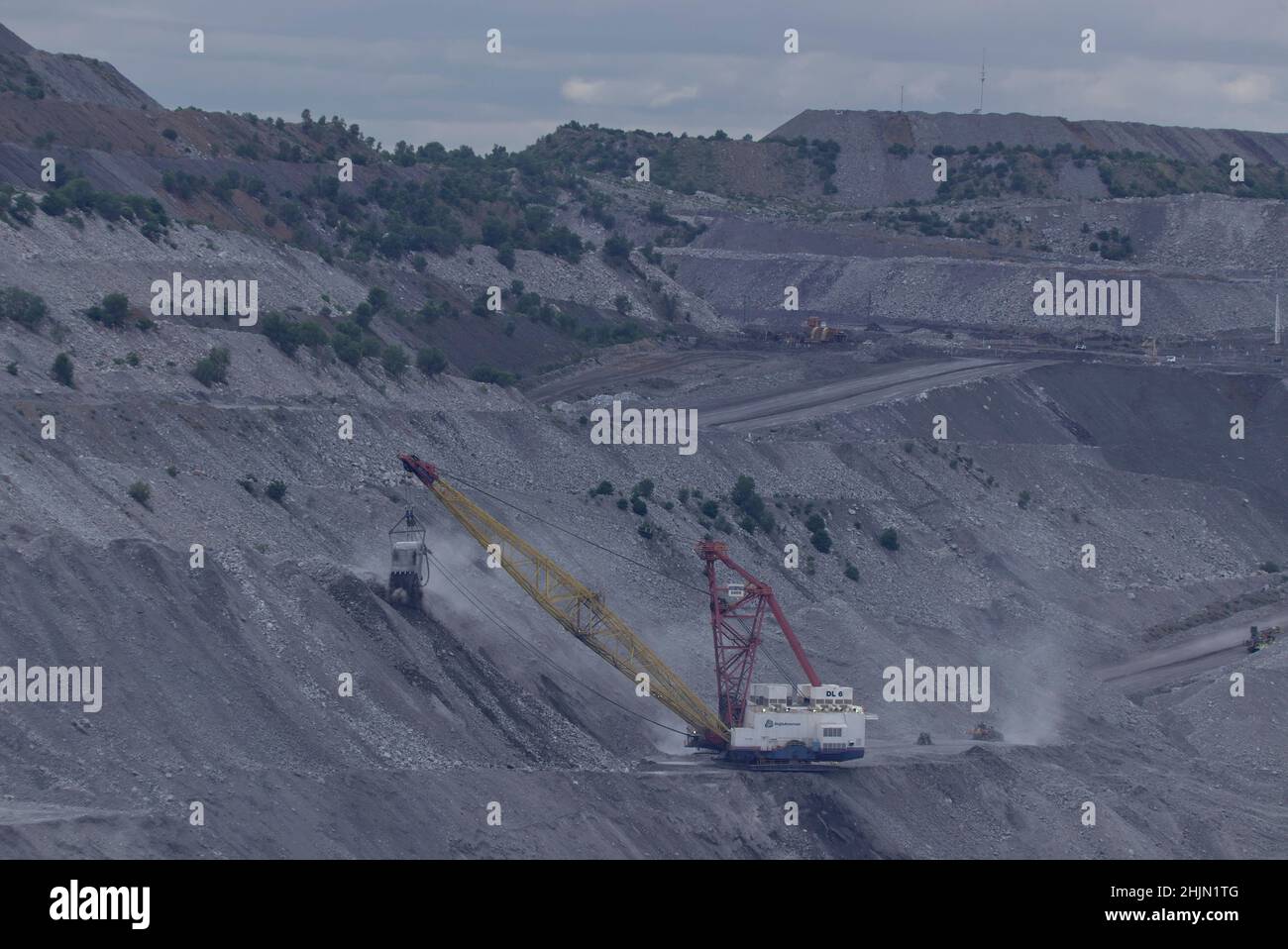 Dawson Mine open cut coal mine near near Moura Queensland Australia Stock Photo