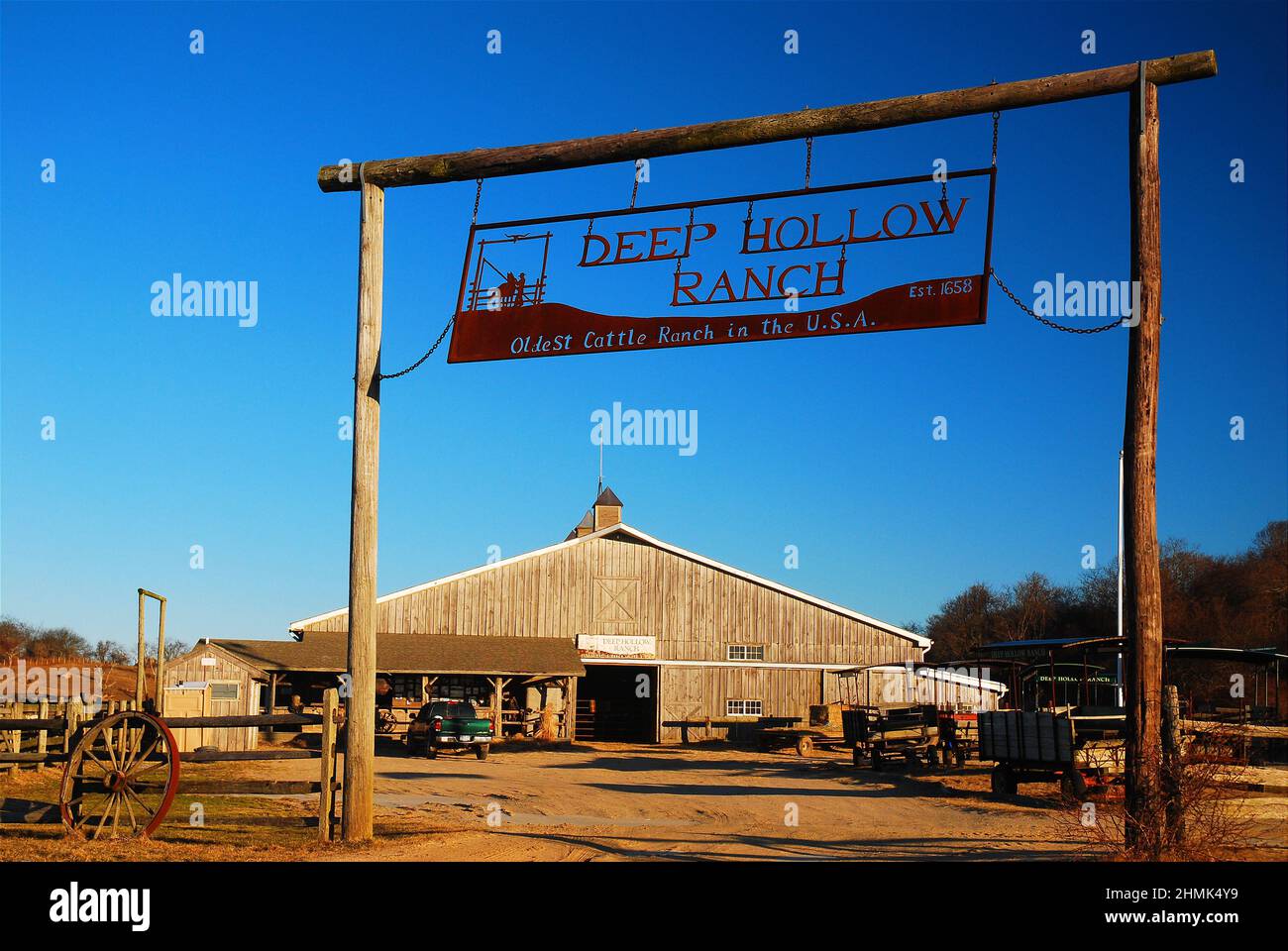 Deep Hollow Ranch, Montauk, NY Stock Photo