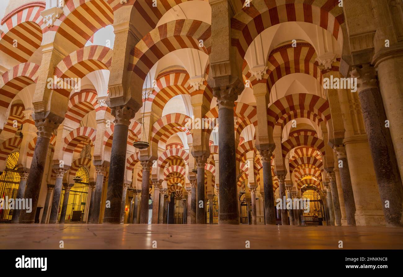 Arches within the Prayer Hall Stock Photo