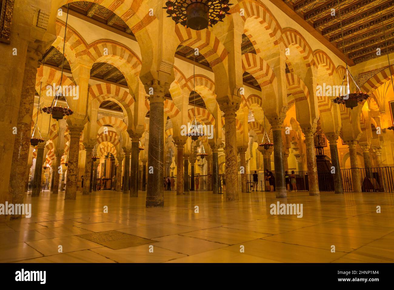 Arches within the Prayer Hall Stock Photo