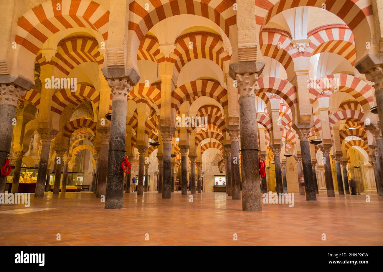 Arches within the Prayer Hall Stock Photo