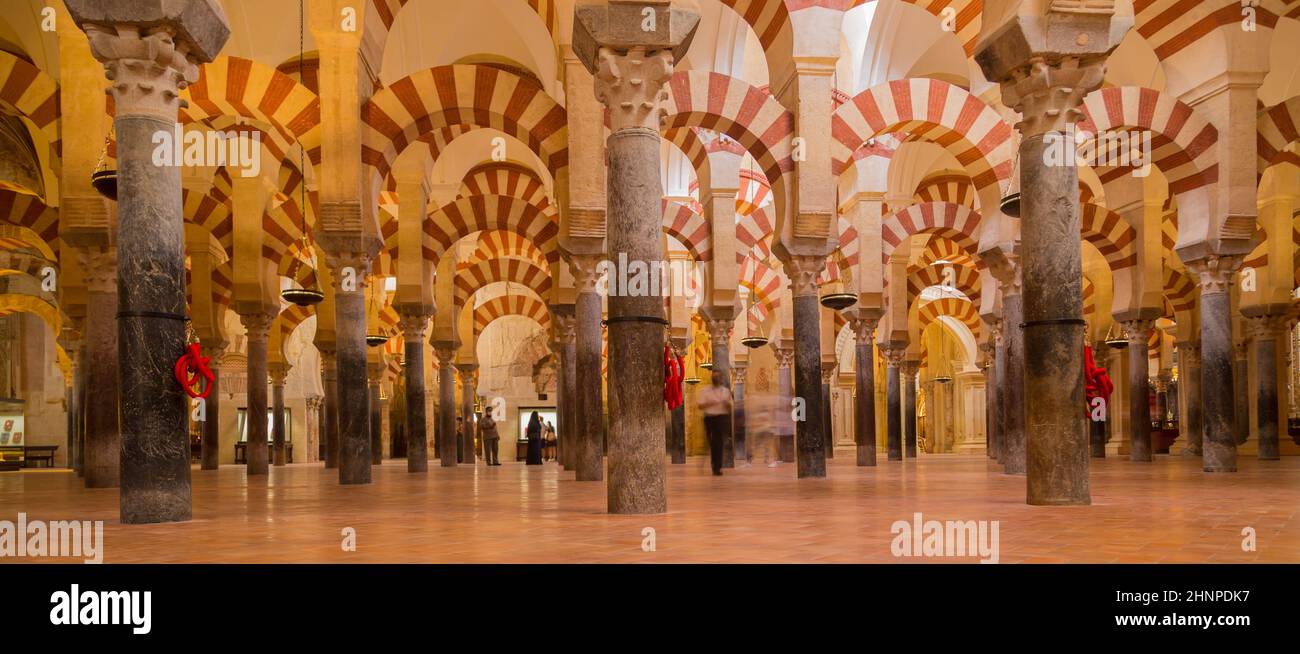 Arches within the Prayer Hall Stock Photo