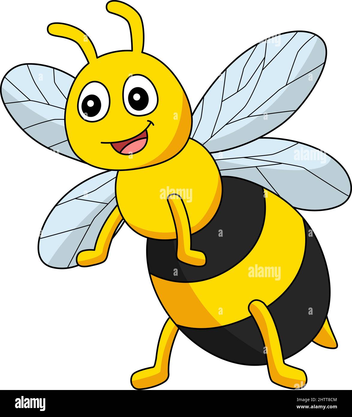 Cartoon honey bee Cut Out Stock Images & Pictures - Alamy