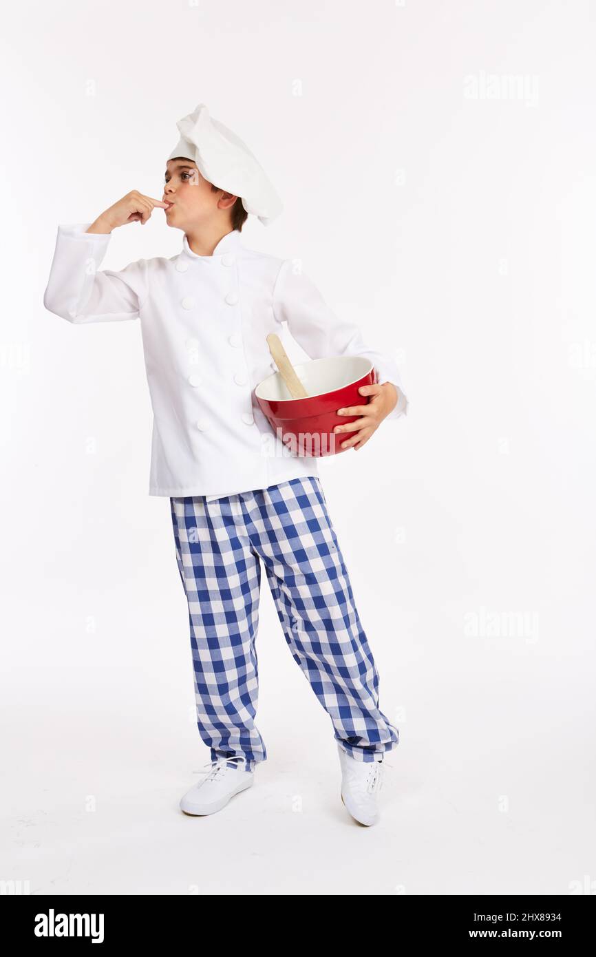 Chef costume. 11 years old. Stock Photo