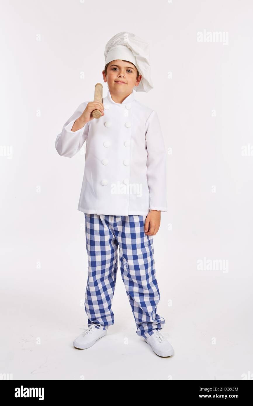 Chef costume. 11 years old. Stock Photo