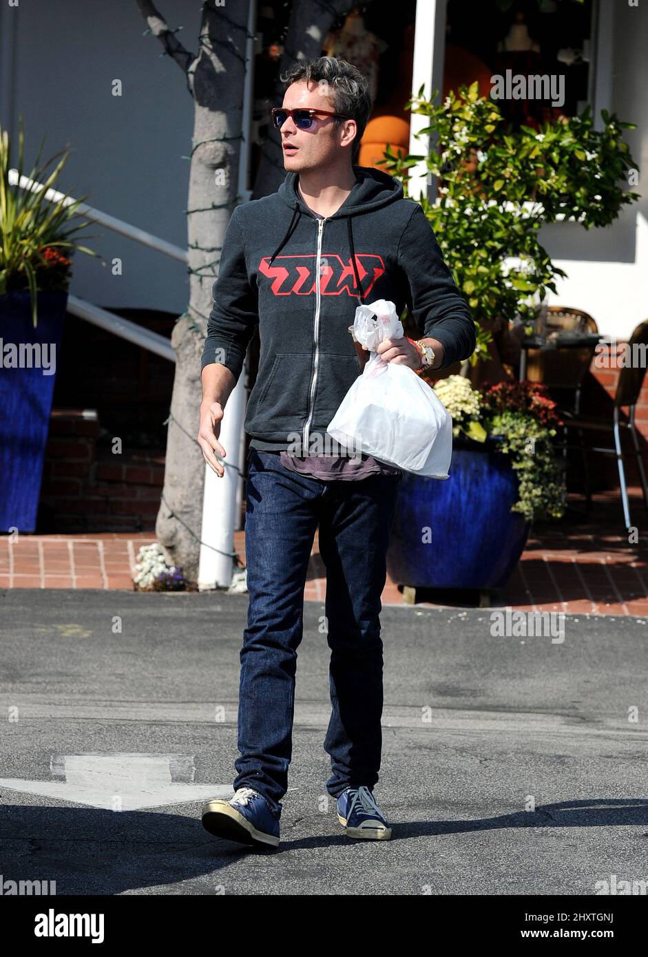 Balthazar Getty leaving Fred Segal in Los Angeles, CA. Stock Photo